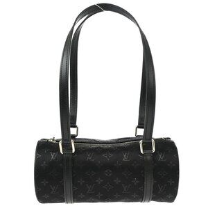 Louis Vuitton Black Monogram Satin Little Papillon M92352 TH0072 124011